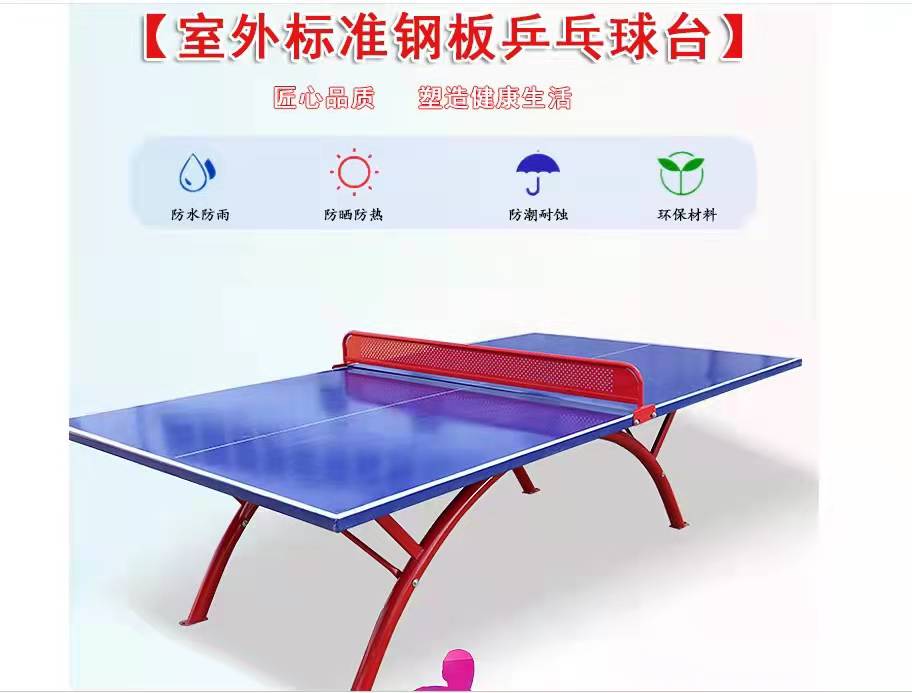 乒乓球钢化桌正面
